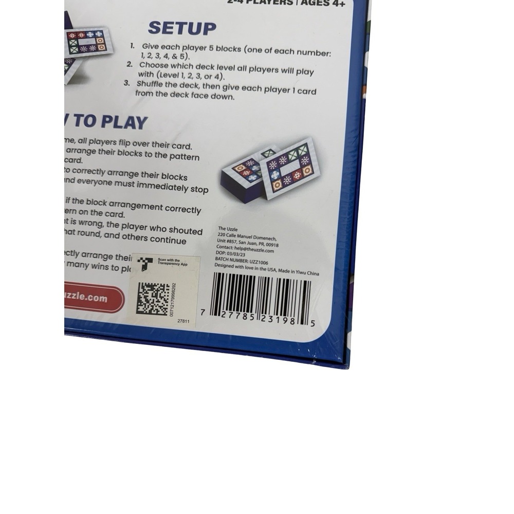 The Uzzle Board Game – Family Board Game for Children & Adults – New - Picture 7 of 7